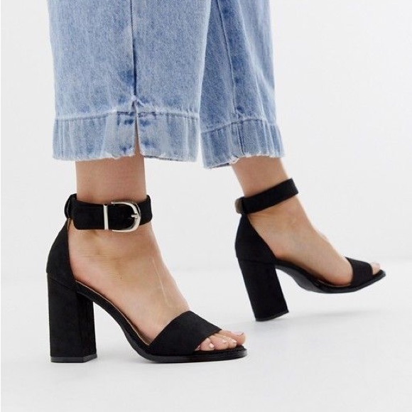 RAID Fleur black block heeled sandals - Picture 1 of 9